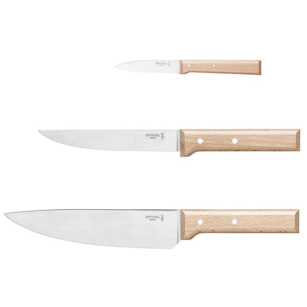 Coffret Trio Parallèle lame inox 8, 16, 20 cm Opinel
