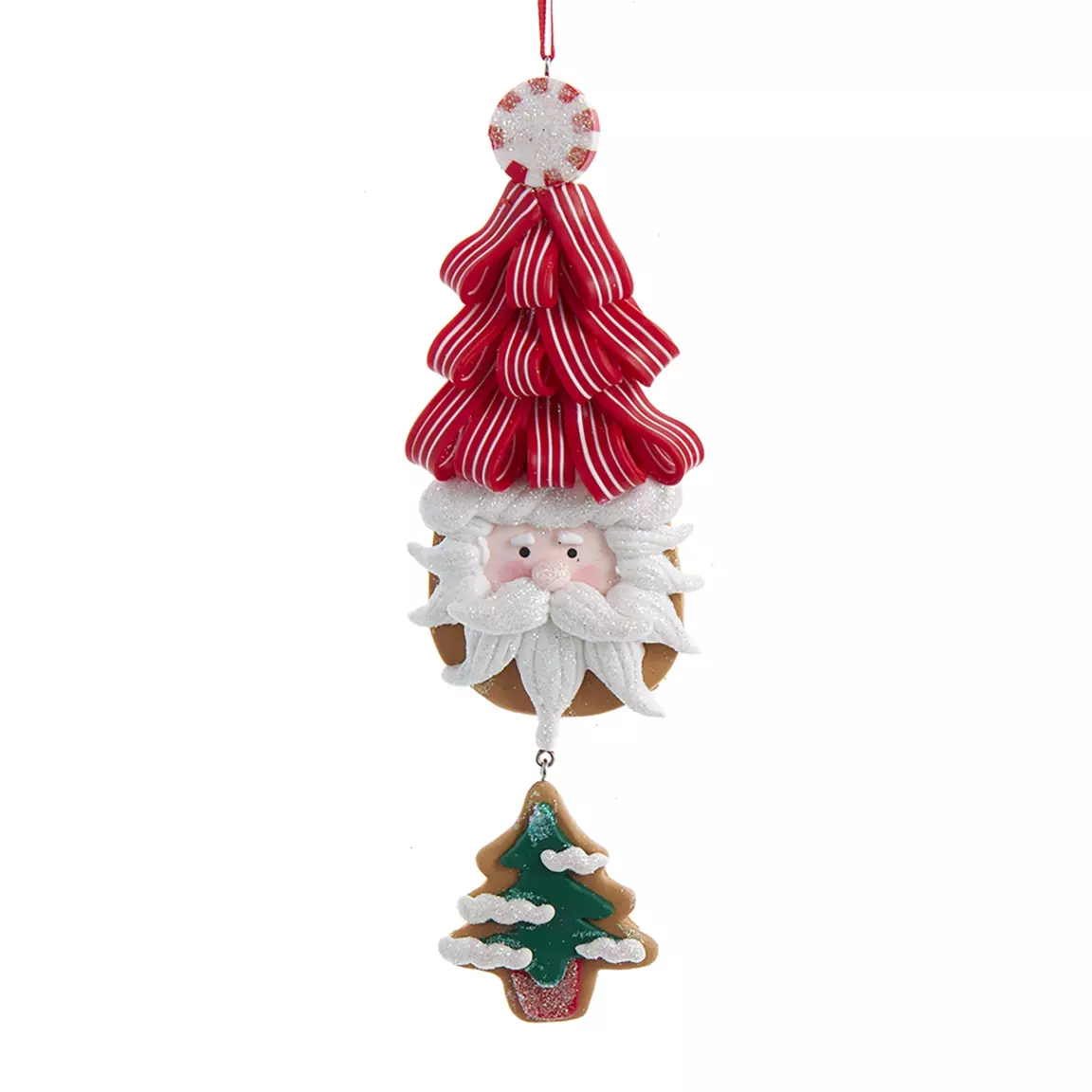 Père Noël à suspendre (H13 cm) Père-Noël sapin Rouge