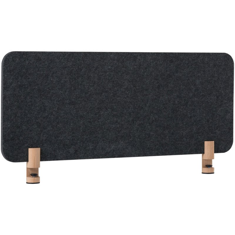 Panneau acoustique de bureau Sculpo gris fixation bois L 140 x H 40 cm ARCHYI
