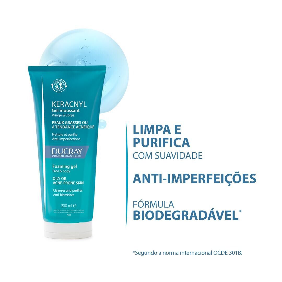 Ducray Keracnyl Gel Espuma - 200ml