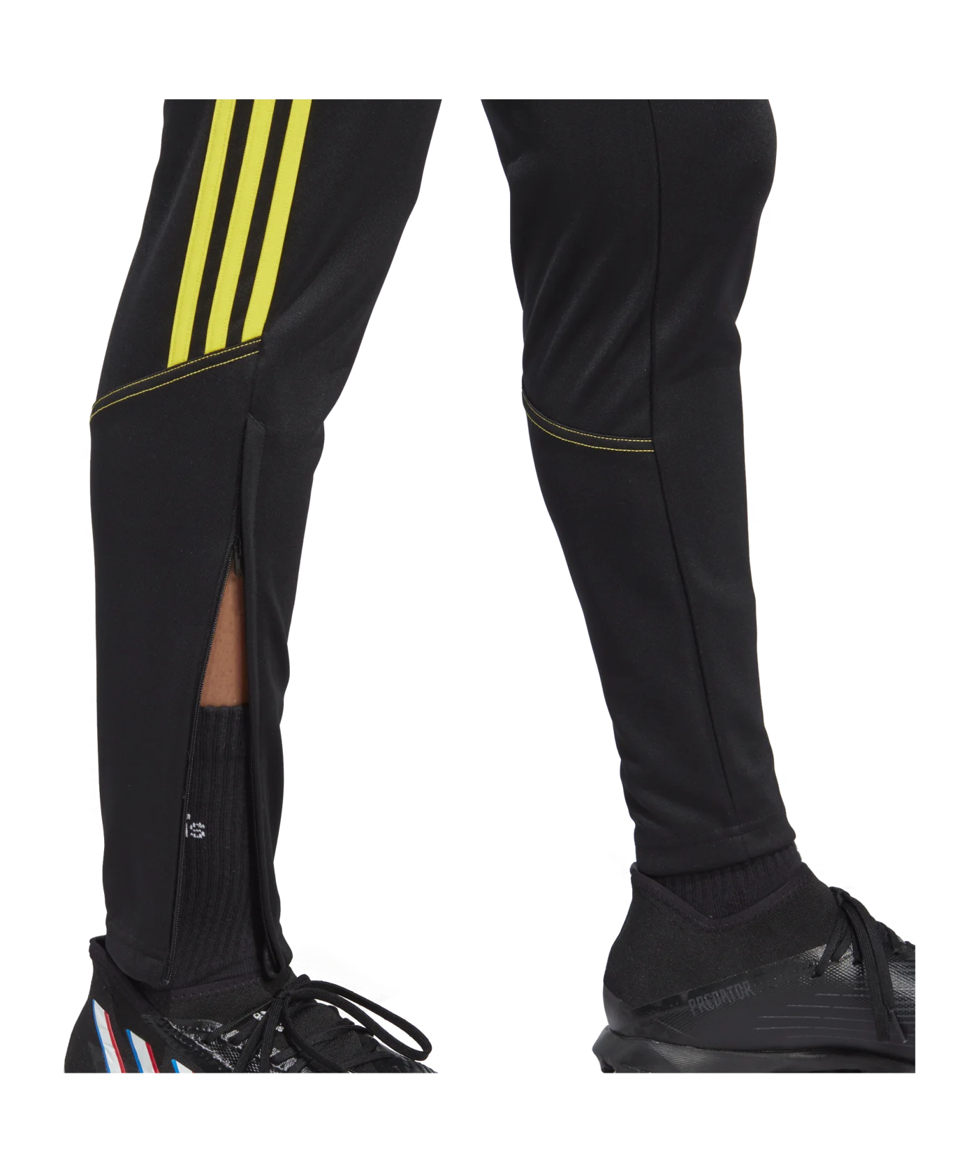 adidas Tiro 23 Club Trainingshose Damen Schwarz Gelb