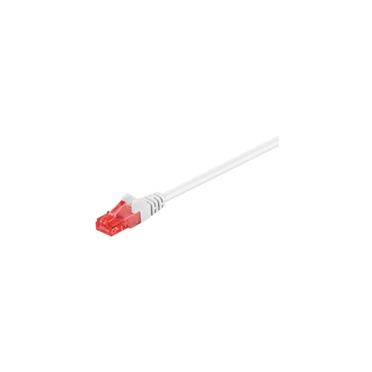 0,25 m CAT 6 patch cable, U/UTP - Hvit
