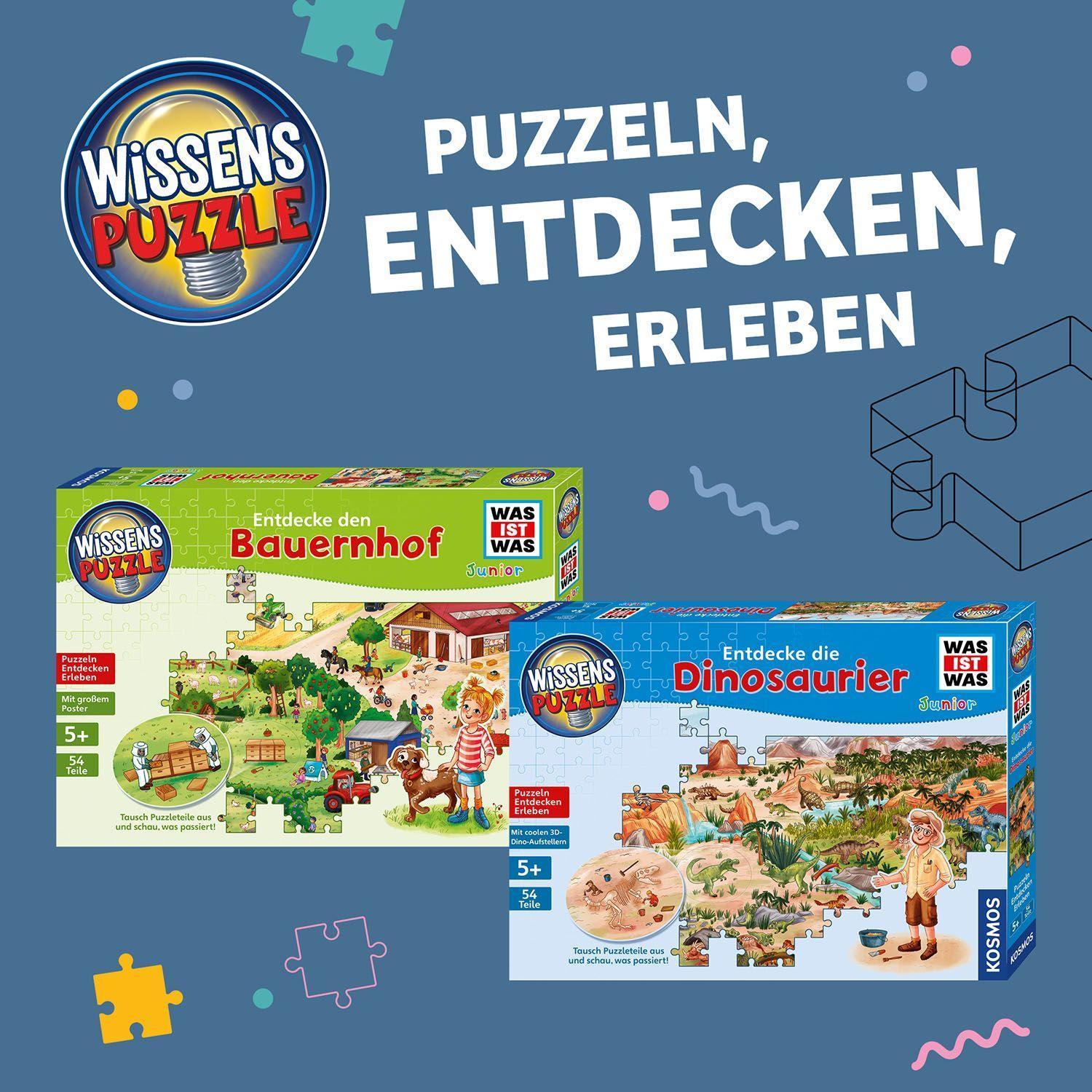 WISSENSPUZZLE WAS IST WAS JUNIOR ENTDECKE DIE DINOSAURIER
