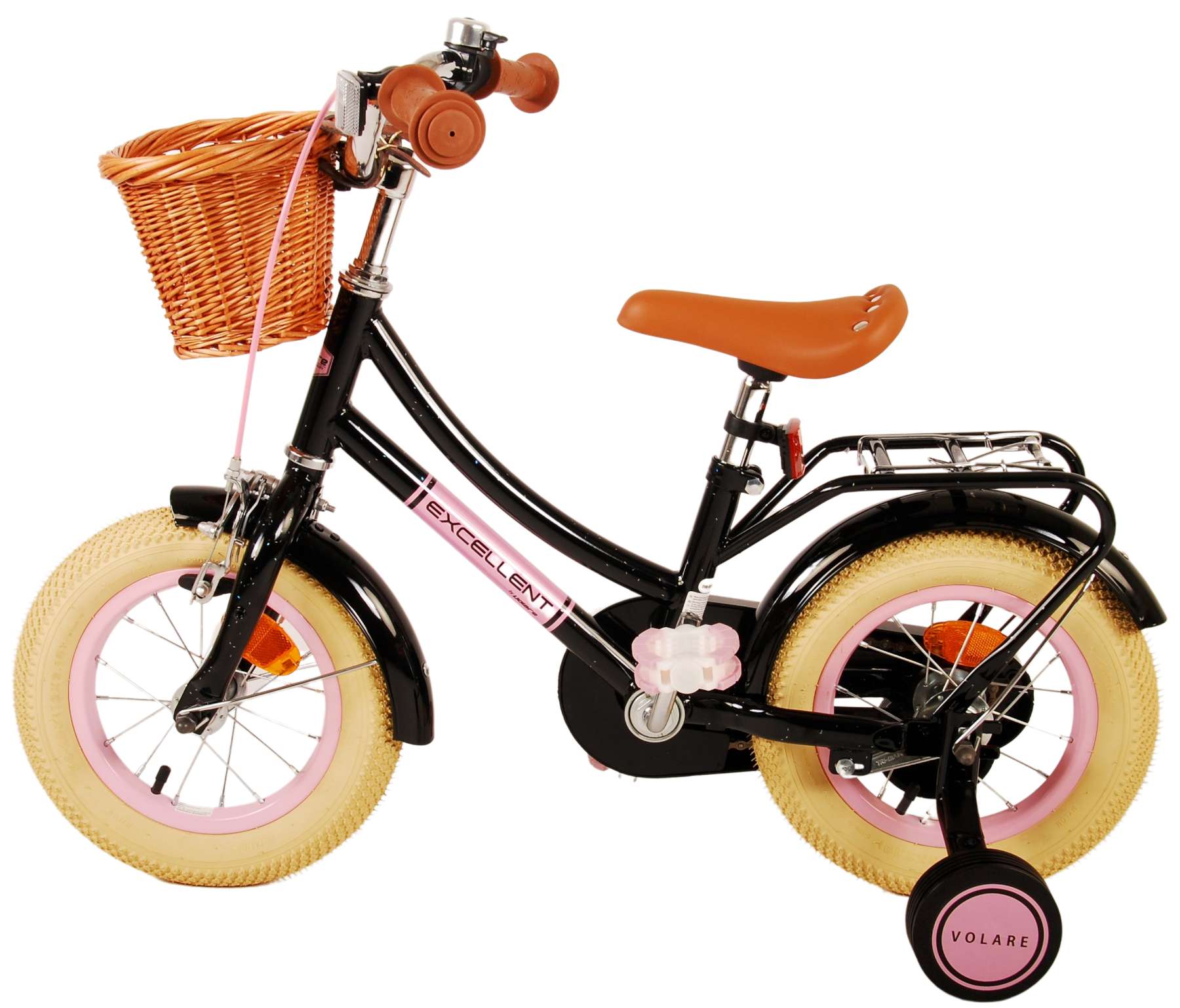 TPFSports Excellent Kinderfahrrad - Mädchen - 12 Zoll - Rücktritt + Handbremse - Grün
