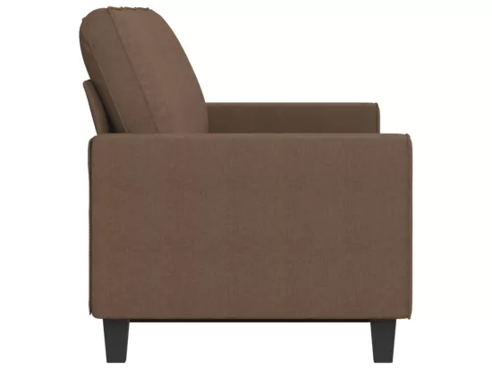 Canapé à 3 places Marron 180 cm Tissu