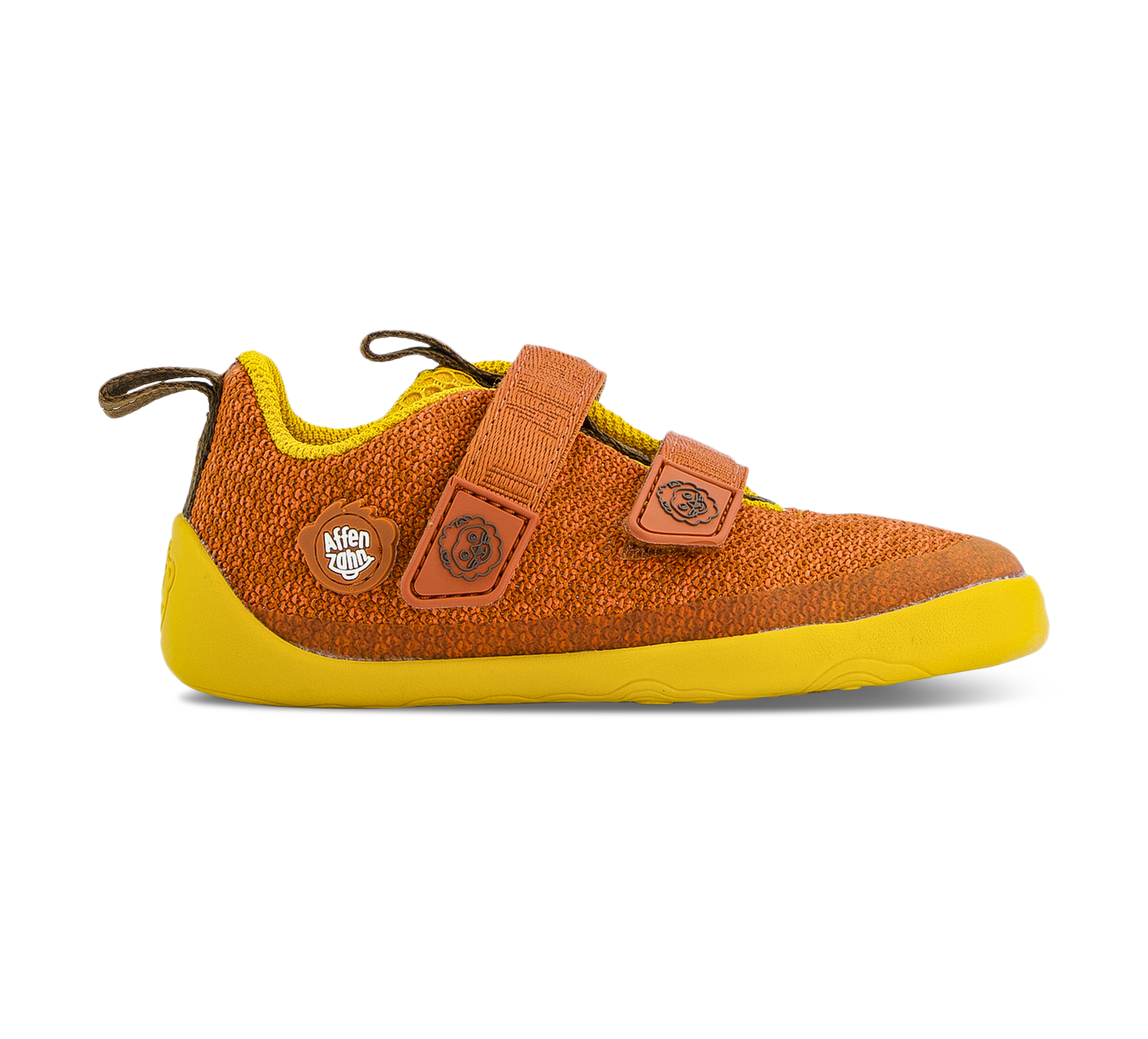 Affenzahn Barfussschuh Knit Happy - Klettschuhe braun