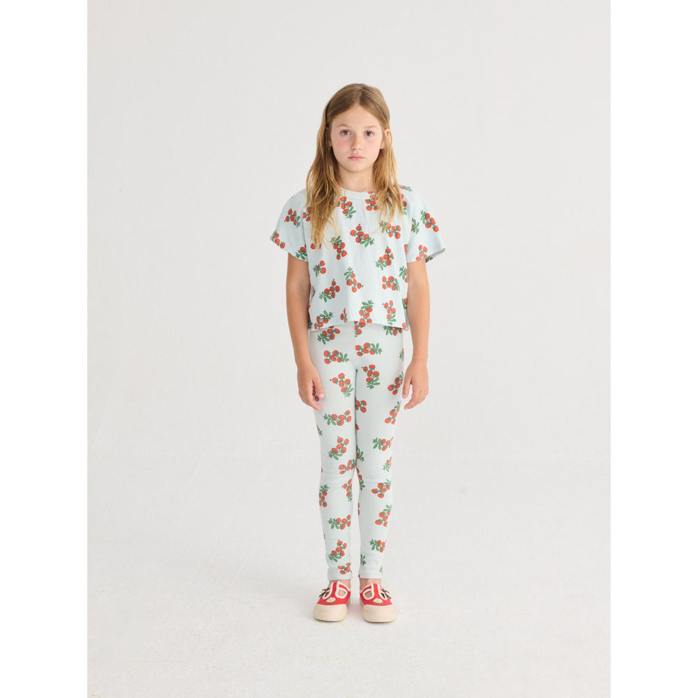 Køb Bobo Choses Light Blue Juicy Tomatoes All Over Cropped T-Shirt