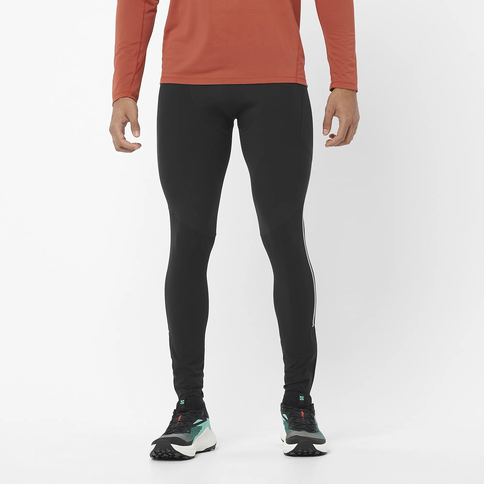Salomon Men's Sense Aero Stow Tights Deep Black