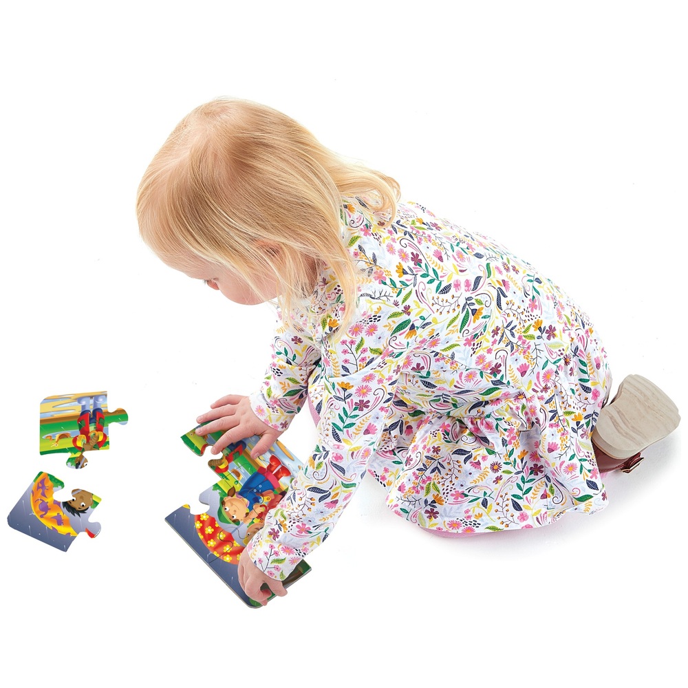 Ravensburger Meine ersten Puzzles: Wo wohnen wir? Grobes 6-, 8-, 10- und 12-teiliges Puzzle