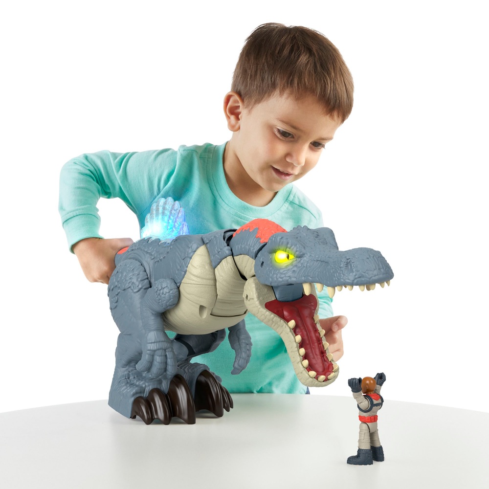 Fisher Price Imaginext Jurassic World Ultra Snap Spinosaurus mit Licht und Sound