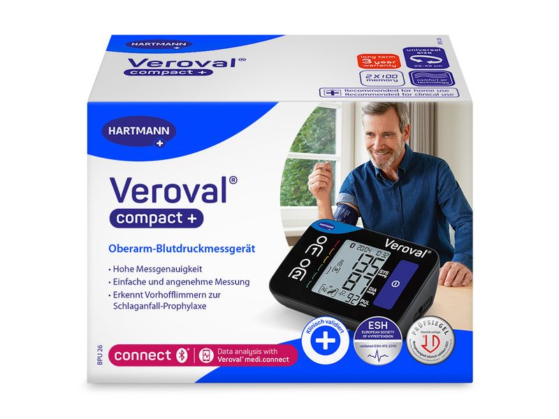 Veroval Blutdruckmessgerät Compact Oberarm-Blutdruckmessgerät