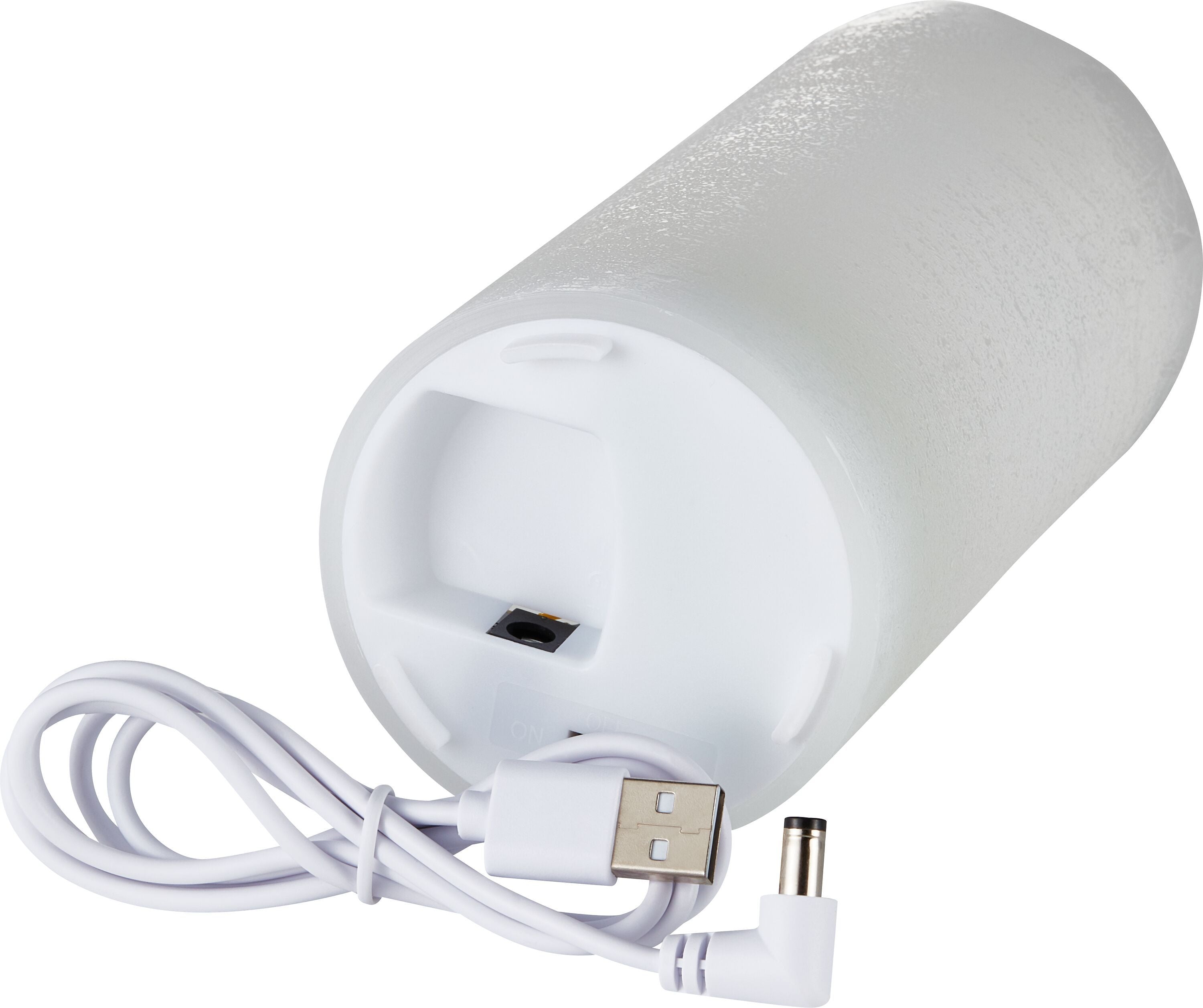 LUNA LED-Kerze - Weiss / H: 15.0 cm