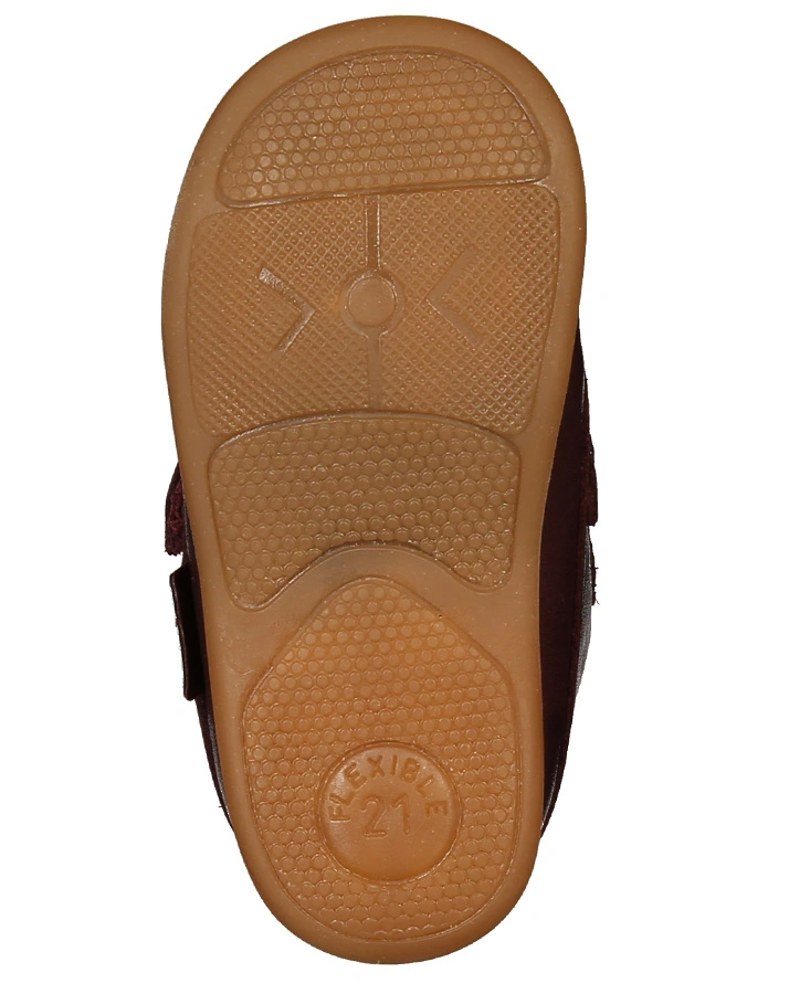 Lauflernschuhe BABYMOOC gefüttert in weinrot