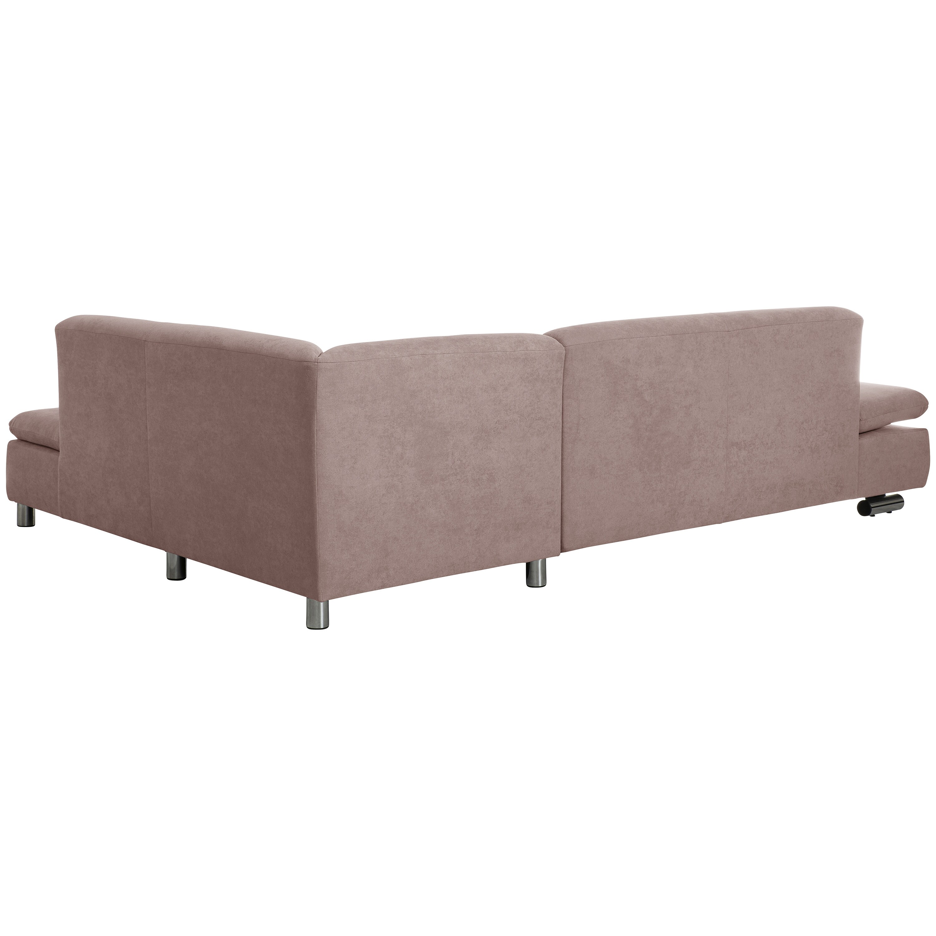Max Winzer Terrence Sofa 2,5-Sitzer links mit Ecksofa rechts Flachgewebe rosé