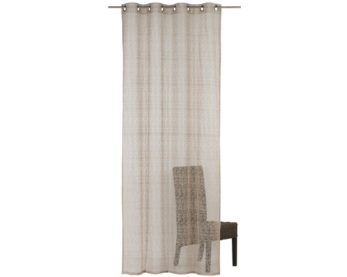 Sjaal met oogjes Colorful Moments taupe 140x255 cm