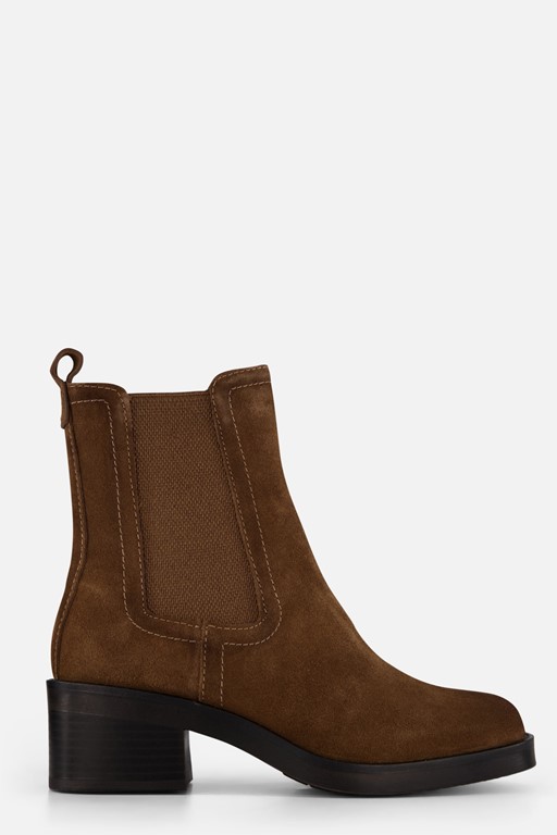 Tamaris Chelsea boots cognac Textiel