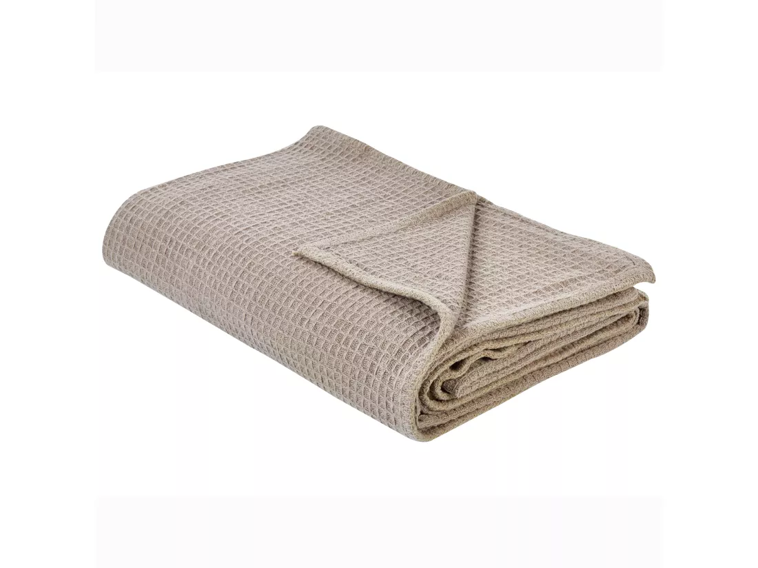 Couvre-lits RAGALA Coton 220 x 240 cm Marron