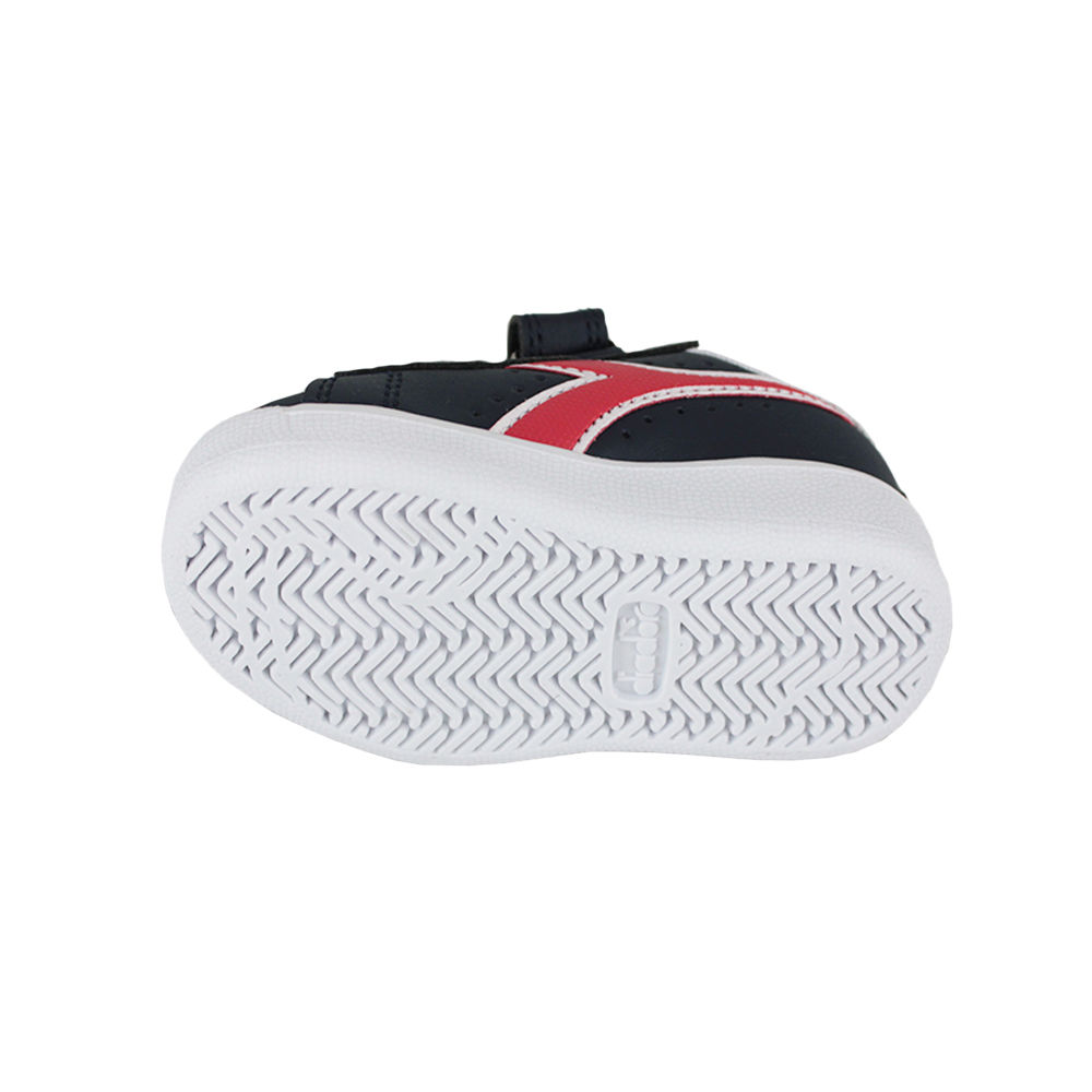 Tênis Diadora 101.173339 01 C8594 Preto Íris/Vermelho Papoula/Branco