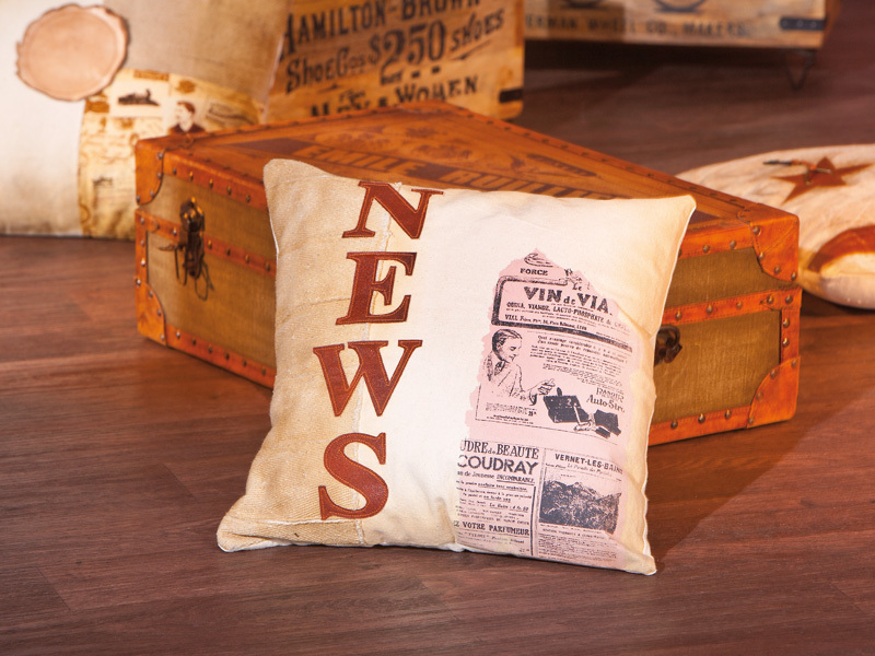 Kissen - braun-beige - News - 45x45 cm