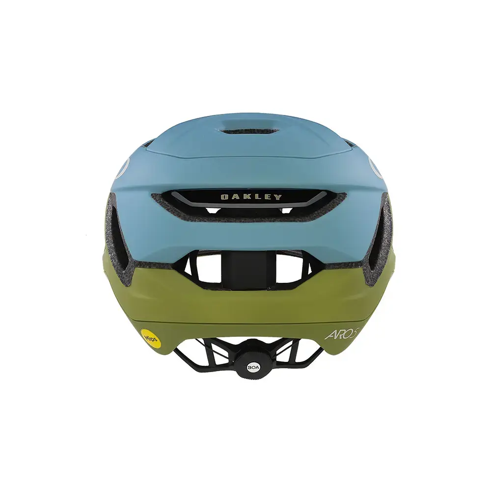 Oakley ARO5 Race EU Fietshelm Mat Groen/Blauw