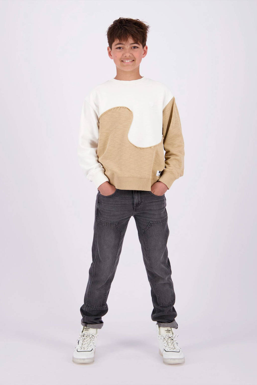 Vingino regular fit jeans dark grey vintage