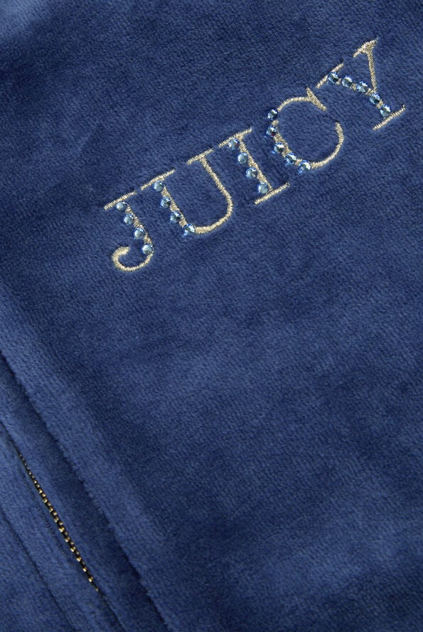 Juicy Couture HERITAGE CROWN ROBYN HOODIE Blue depths