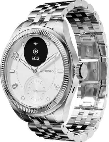Withings ScanWatch Nova Brilliant Titanium Zilver 39mm