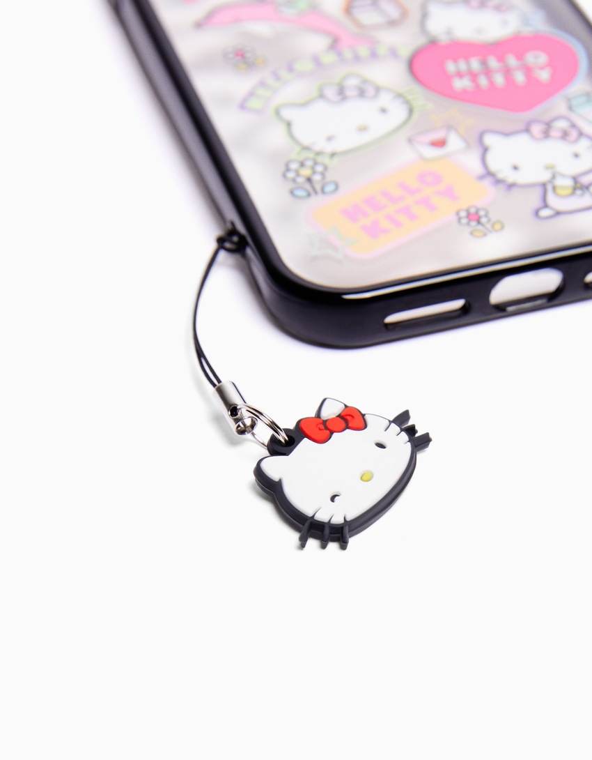 Capa para iPhone com pingente da Hello Kitty