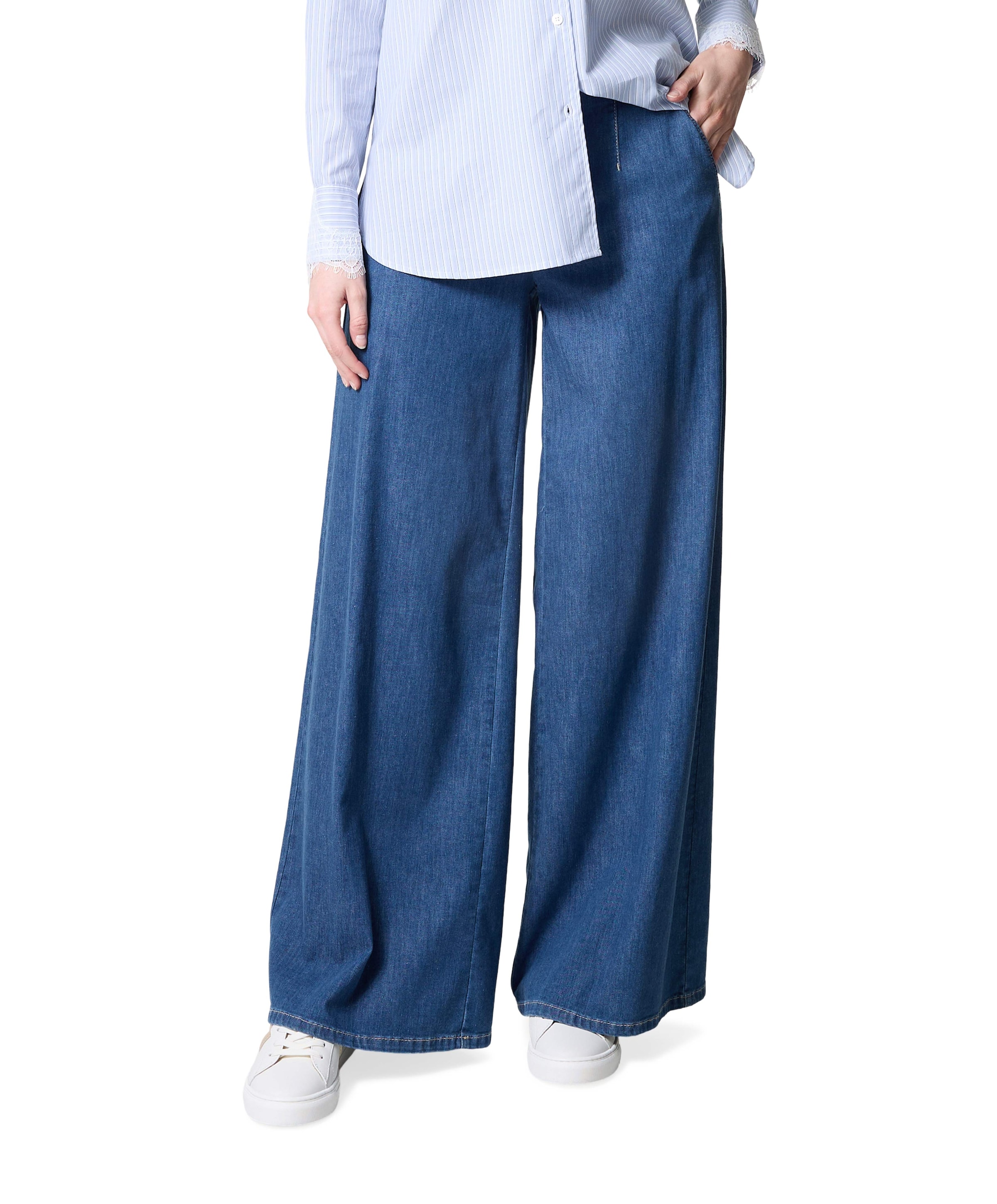 Toni Jenny Palazzo dames jeans blauw