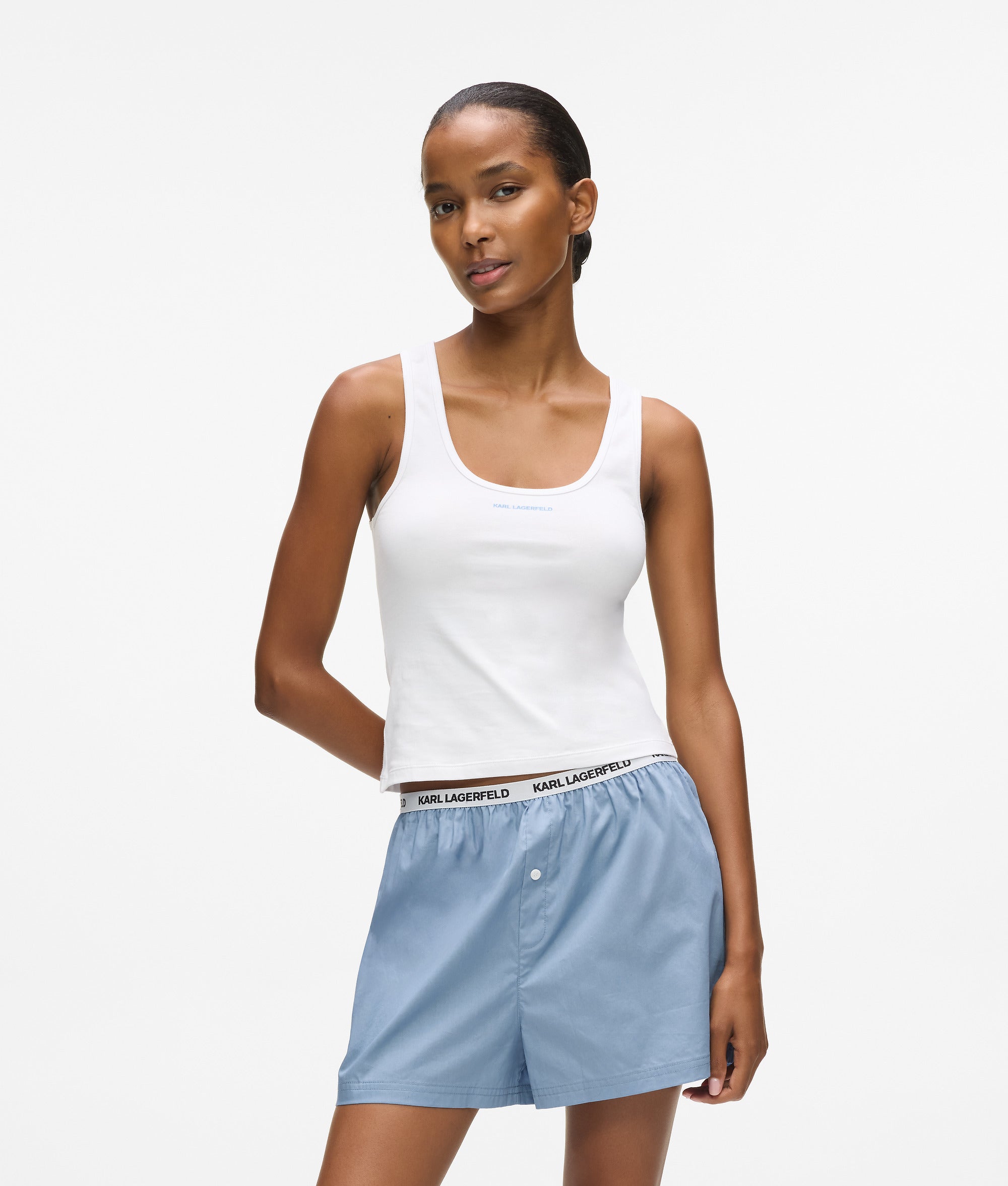 Pyjamaset met tanktop en korte broek