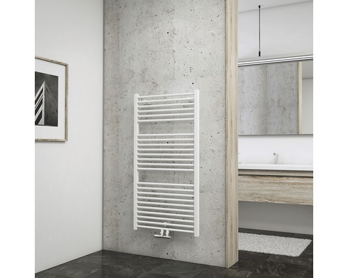 SCHULTE Turbo badkamerradiator 1135x600 mm alpinewit met middenaansluiting