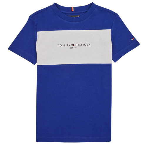 Tommy Hilfiger - ESSENTIAL COLORBLOCK TEE S/S - Marine