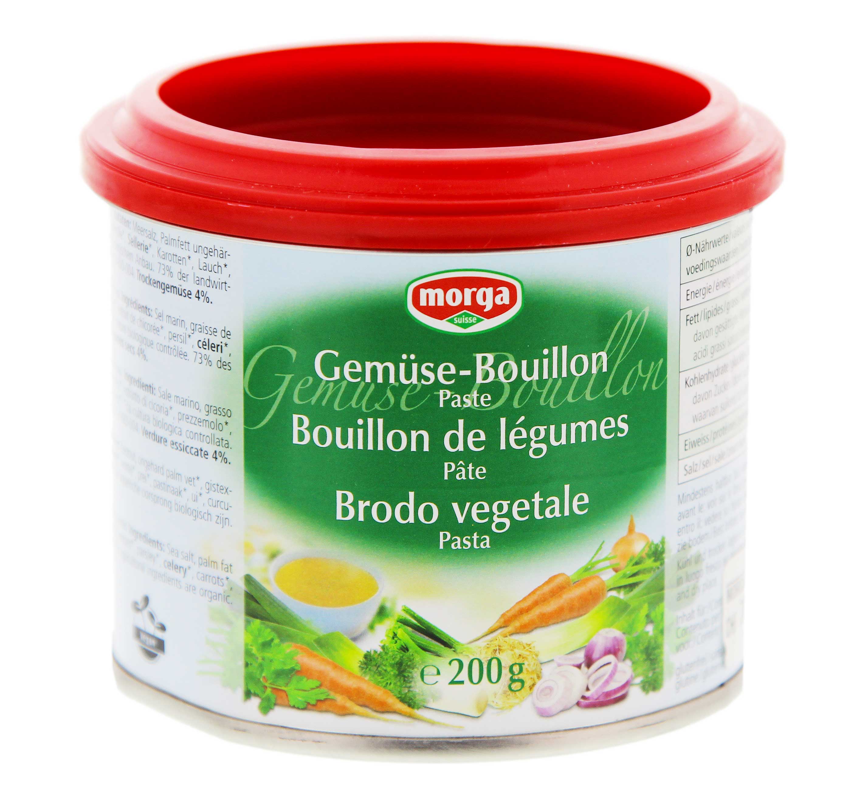 MORGA Gemüse Bouillon<br>200 g, Dose, Paste