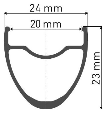 Roue Avant DT Swiss E 1800 Spline DB 23 | 12x100mm