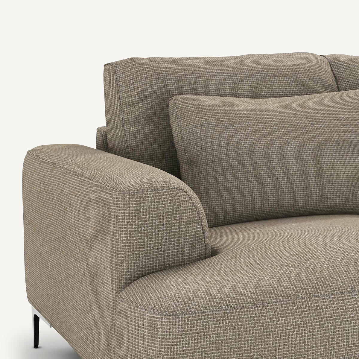 AM.PM<br>Sofá de 4 lugares em linho viscose texturizado, Marsile
