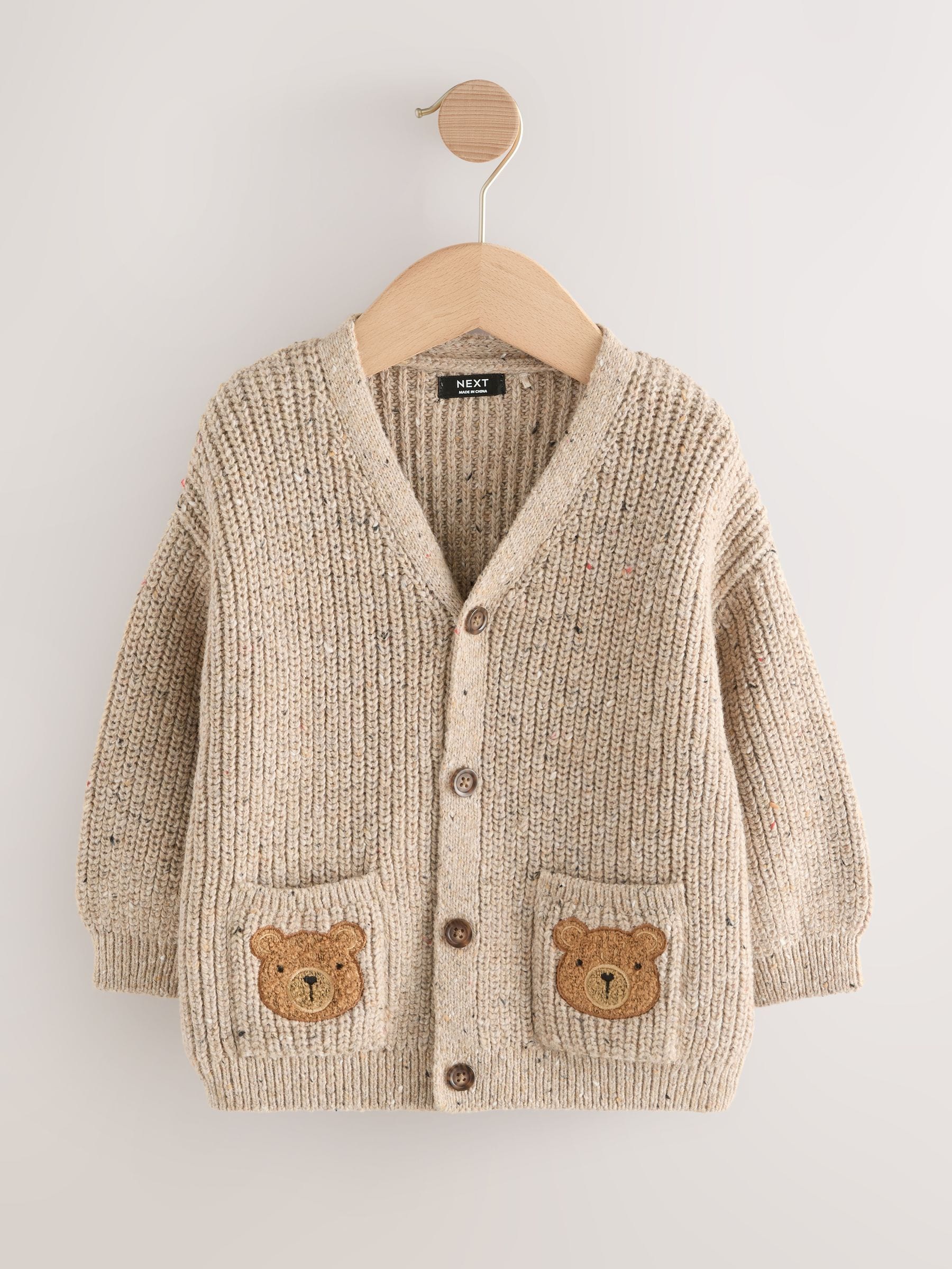 Neutrale beren - Vest met figuurtjes (3mnd-7jr)