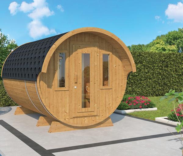 Wolff Finnhaus Saunafass 330 de luxe Bausatz,