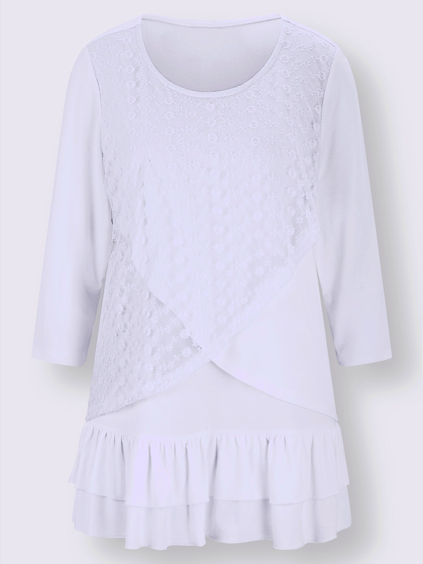T-shirt à manches 3/4 viscose