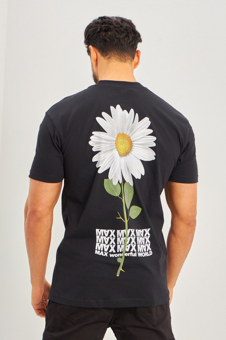 T-shirt fleurs 