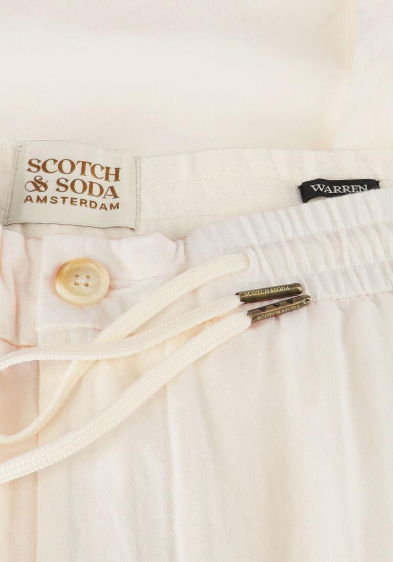 SCOTCH & SODA witte scotch & soda  warren - straight fit twill jogger
