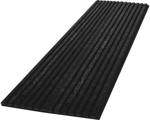 Akoestisch paneel, kleur zwart eiken, 2600 x 560 x 18 mm