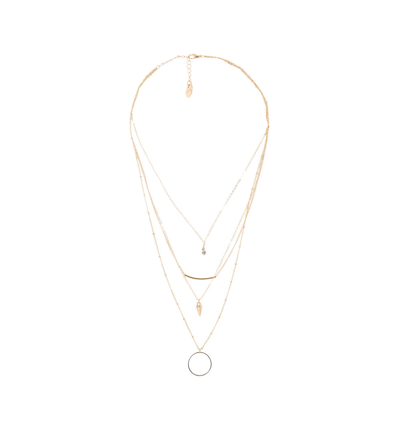 Collier cascade Femme - Coloration dorée