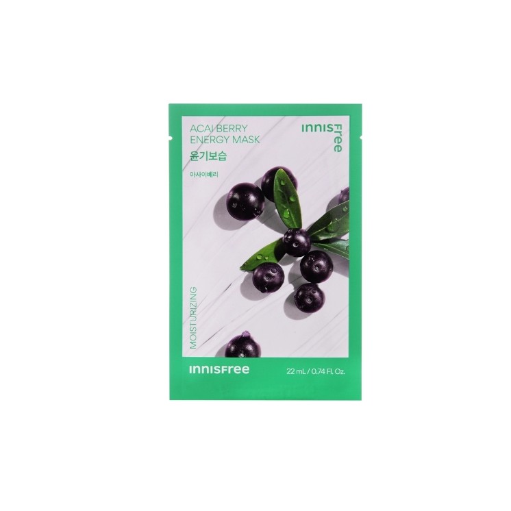 Innisfree Squeeze Energy Mask Acai Berry Feuchtigkeitsspendende Tuchmaske 22 ml