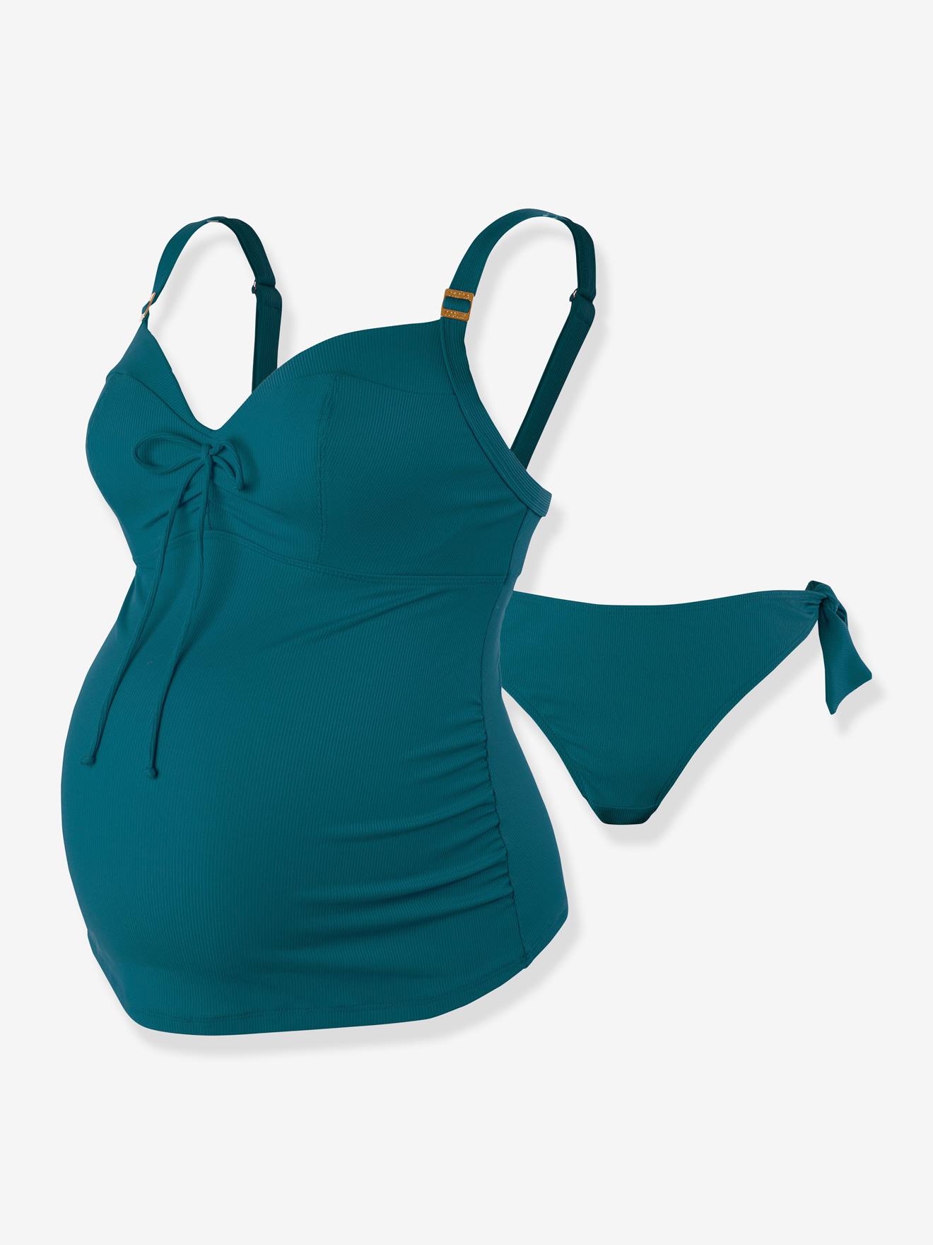 Tankini de maternidade com aro verde CACHE COEUR da Porto Vecchio