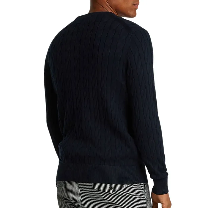 Tommy Hilfiger Classic Cotton Cable Crew Sweater Heren