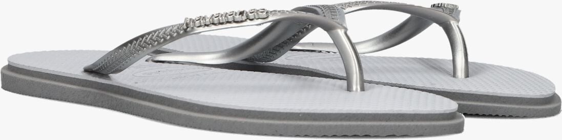 zilveren havaianas teenslippers slim point
