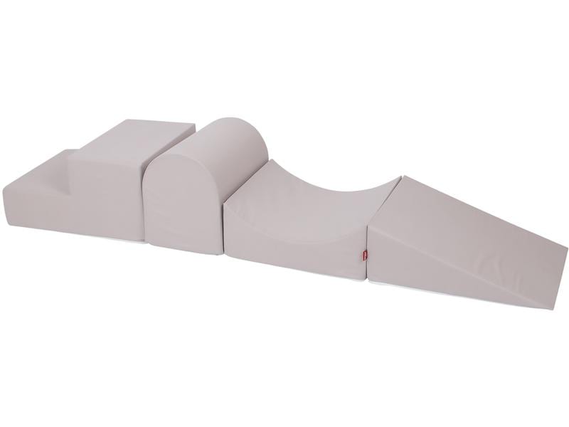 Knorrtoys Spielblöcke Soft Grau 4-teilig Schaumstoff-Bausteine zum Spielen oder Sitzen