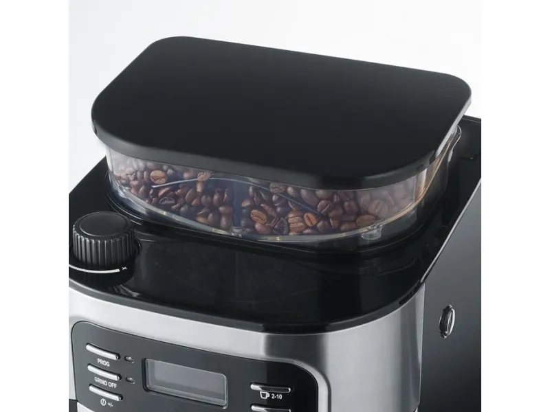 SEVERIN KA 4810 - Kaffemaskine - 10 kopper - rustfrit stål/sort