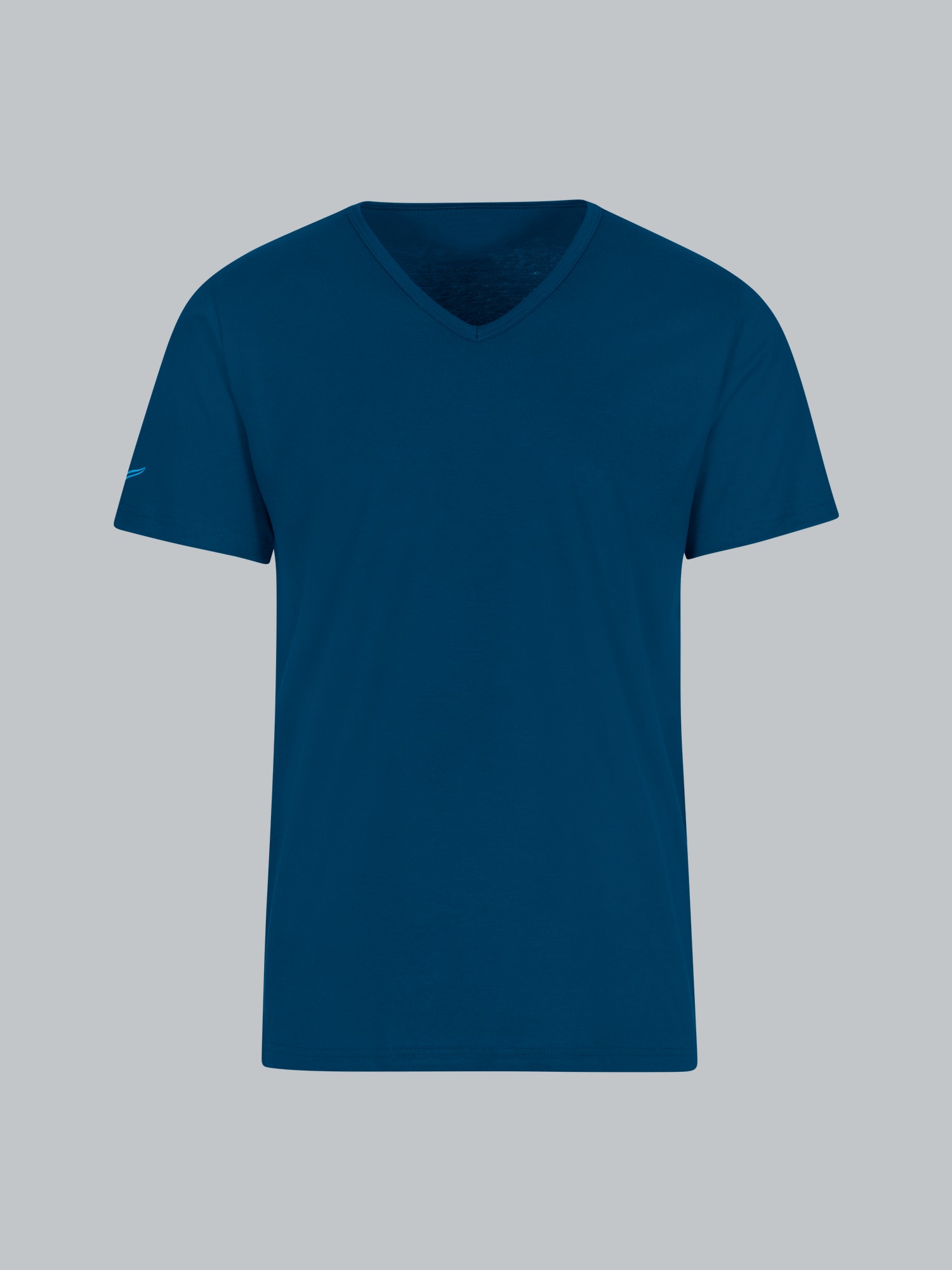 V-Shirt aus 100% Biobaumwolle Saphir-C2C