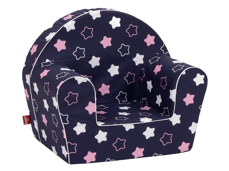 Knorrtoys Kindersessel «Star blue pink» Bequemer Sessel für Kinder